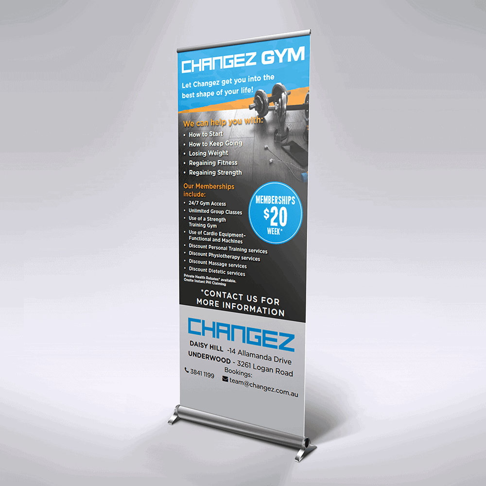 portfolio - banners - pull up banners - printing - graphic design
