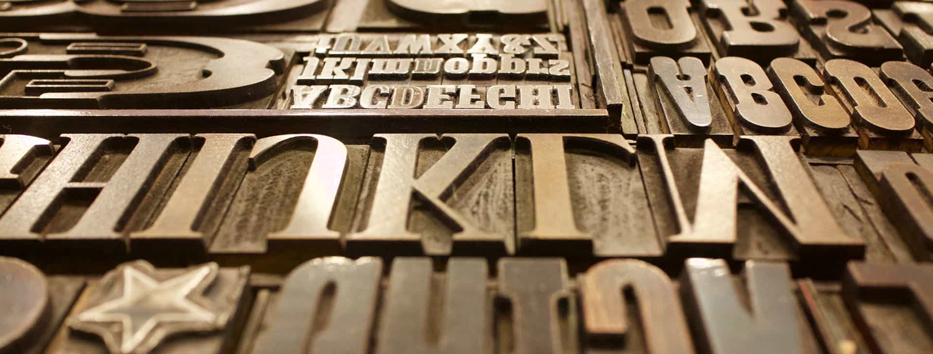 Typography for website and graphic design