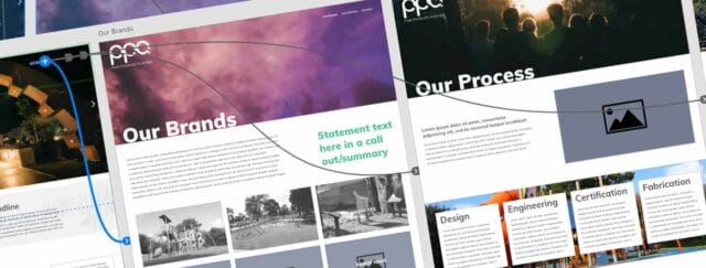 Mockup for website design