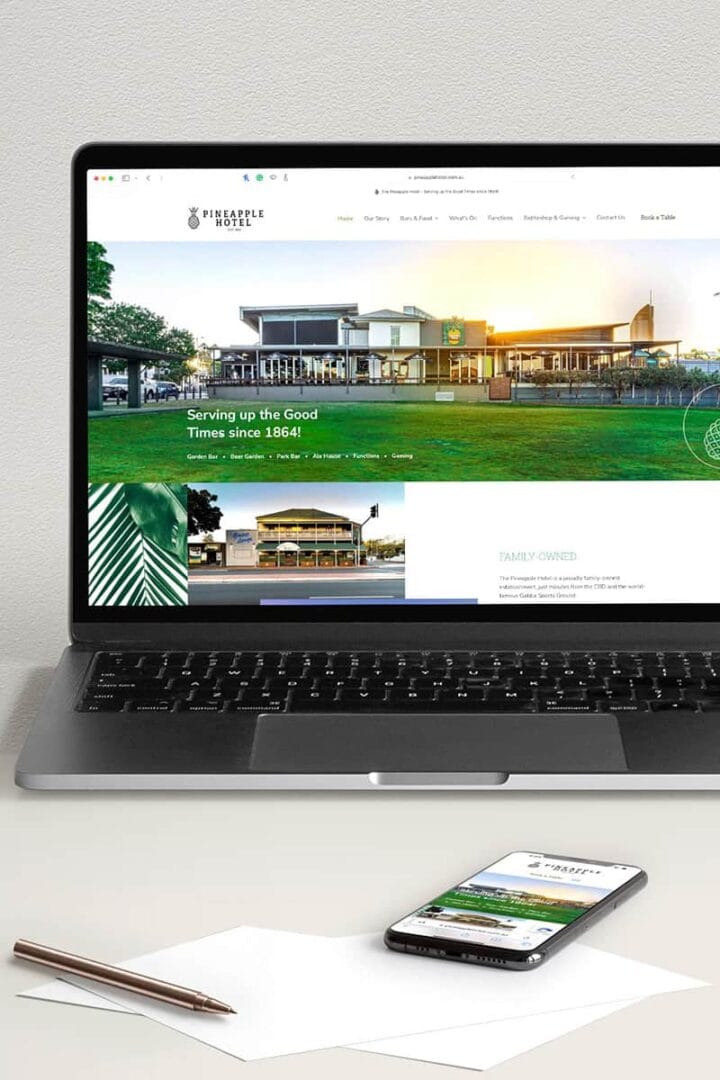 Wordpress website design restaurants venues Brisbane
