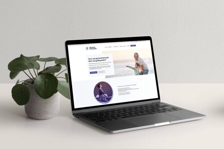 Wordpress website osteopath health services Brisbane
